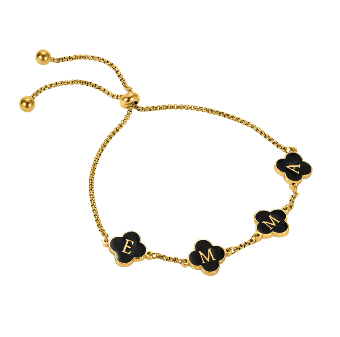 Flower Personalized Rope Adjustable Bracelet