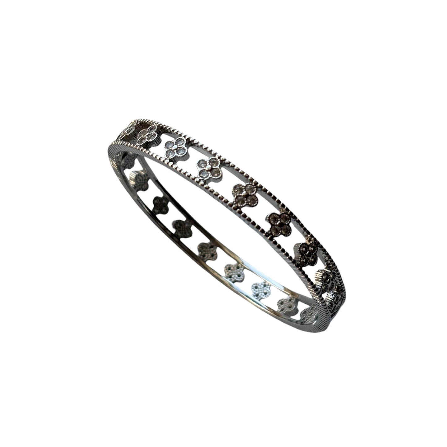 Cynthia Flower Rhinestone Bracelet