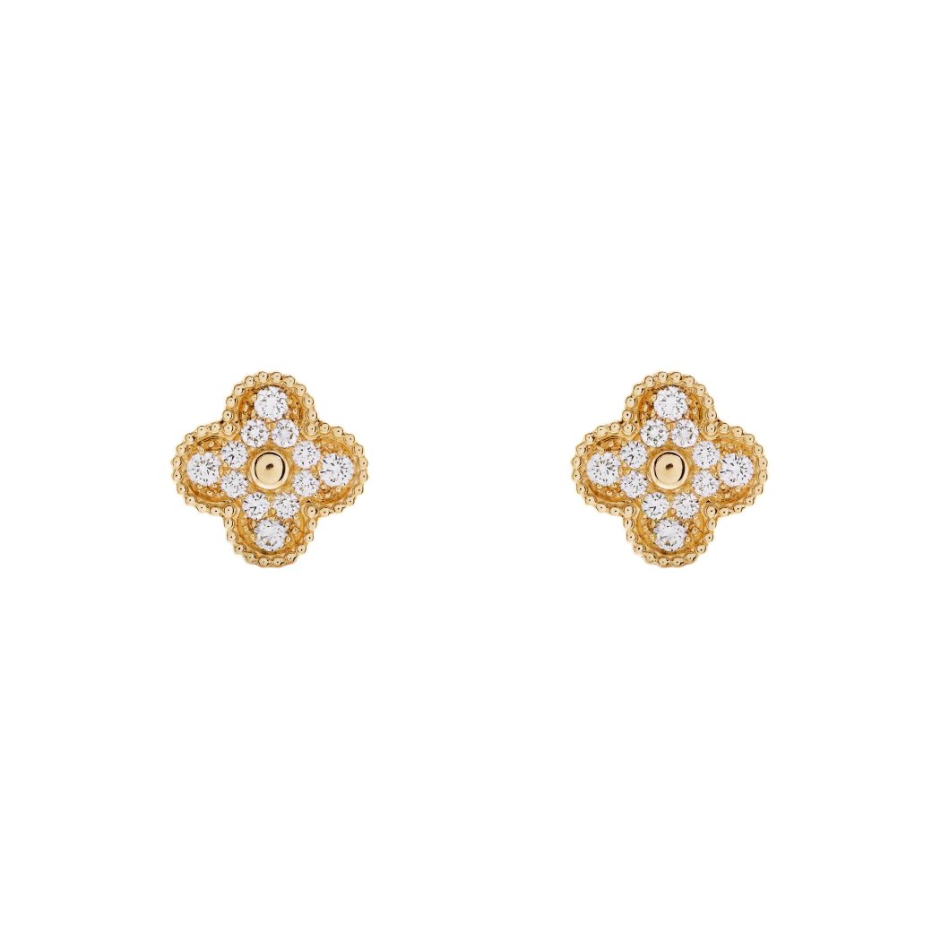 Victoria Gold Four Clover Earring