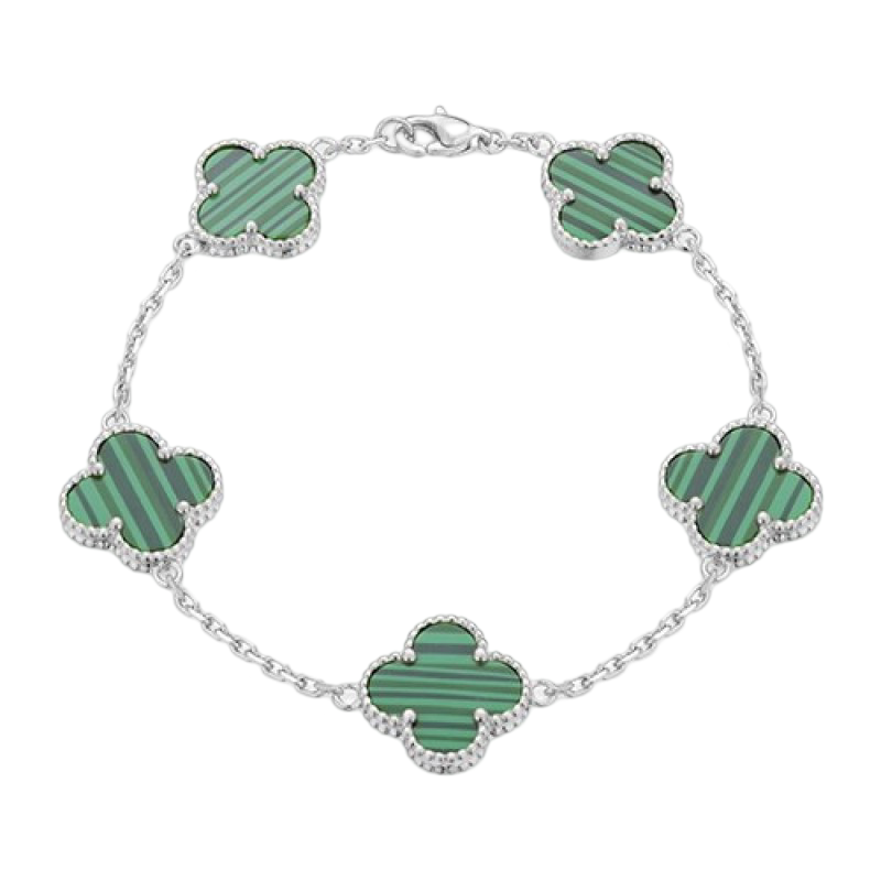 Victoria Silver Four Clover Bracelet