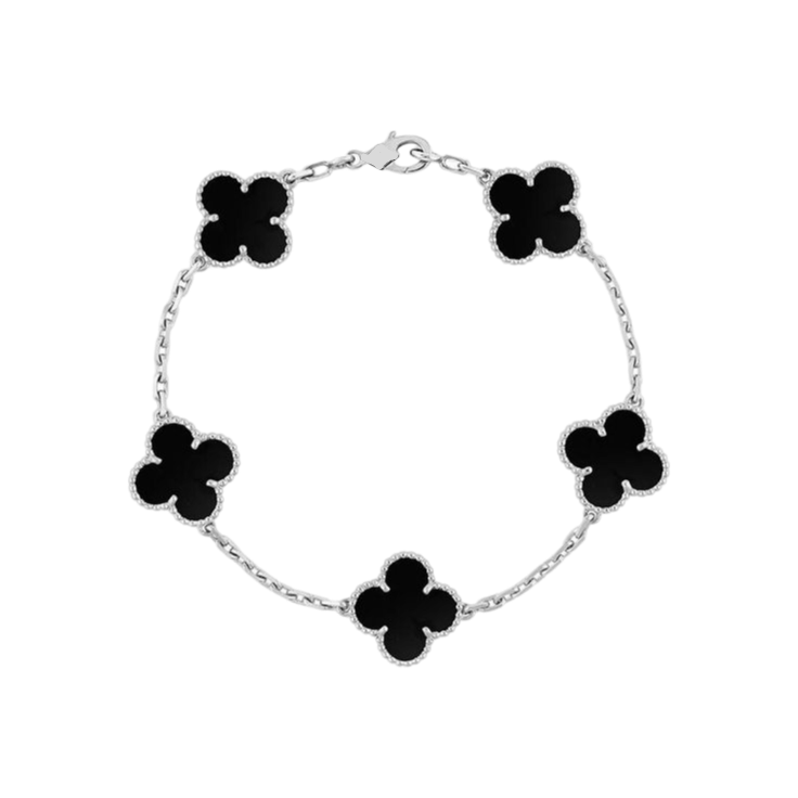 Victoria Silver Four Clover Bracelet