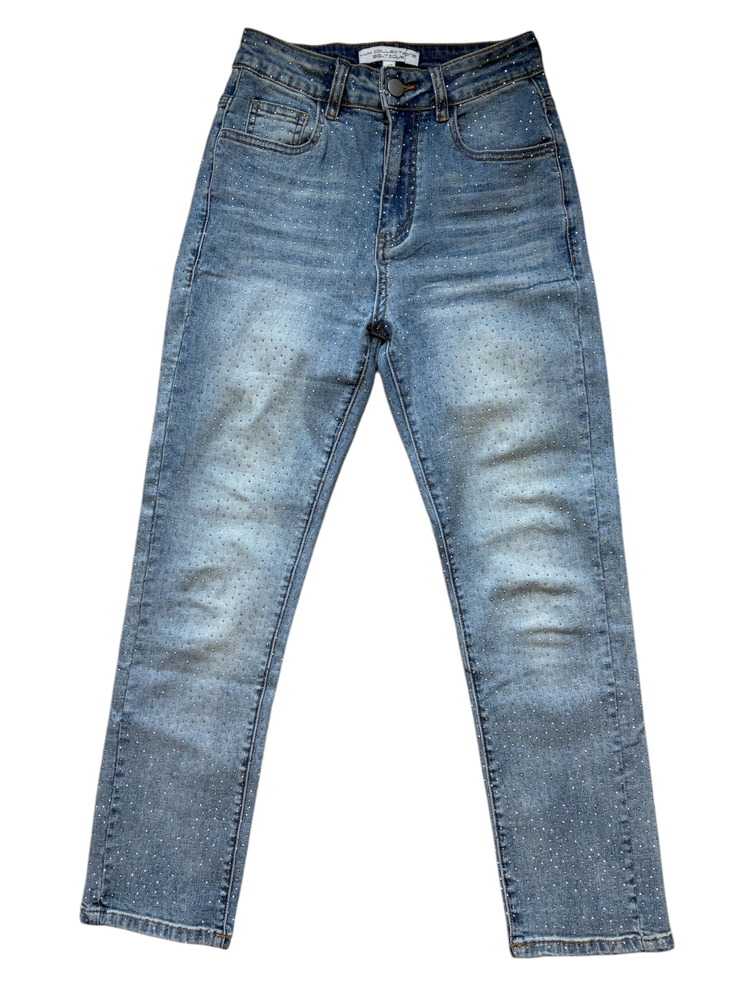 Full Covered Rhinestone Jeans
