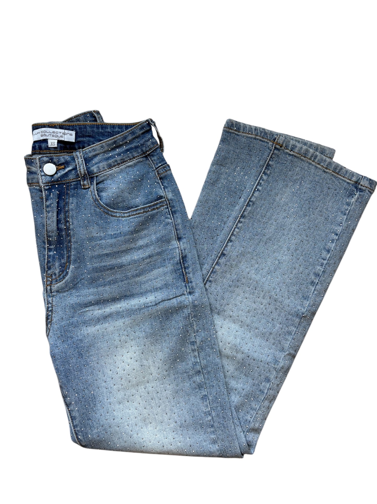 Full Covered Rhinestone Jeans