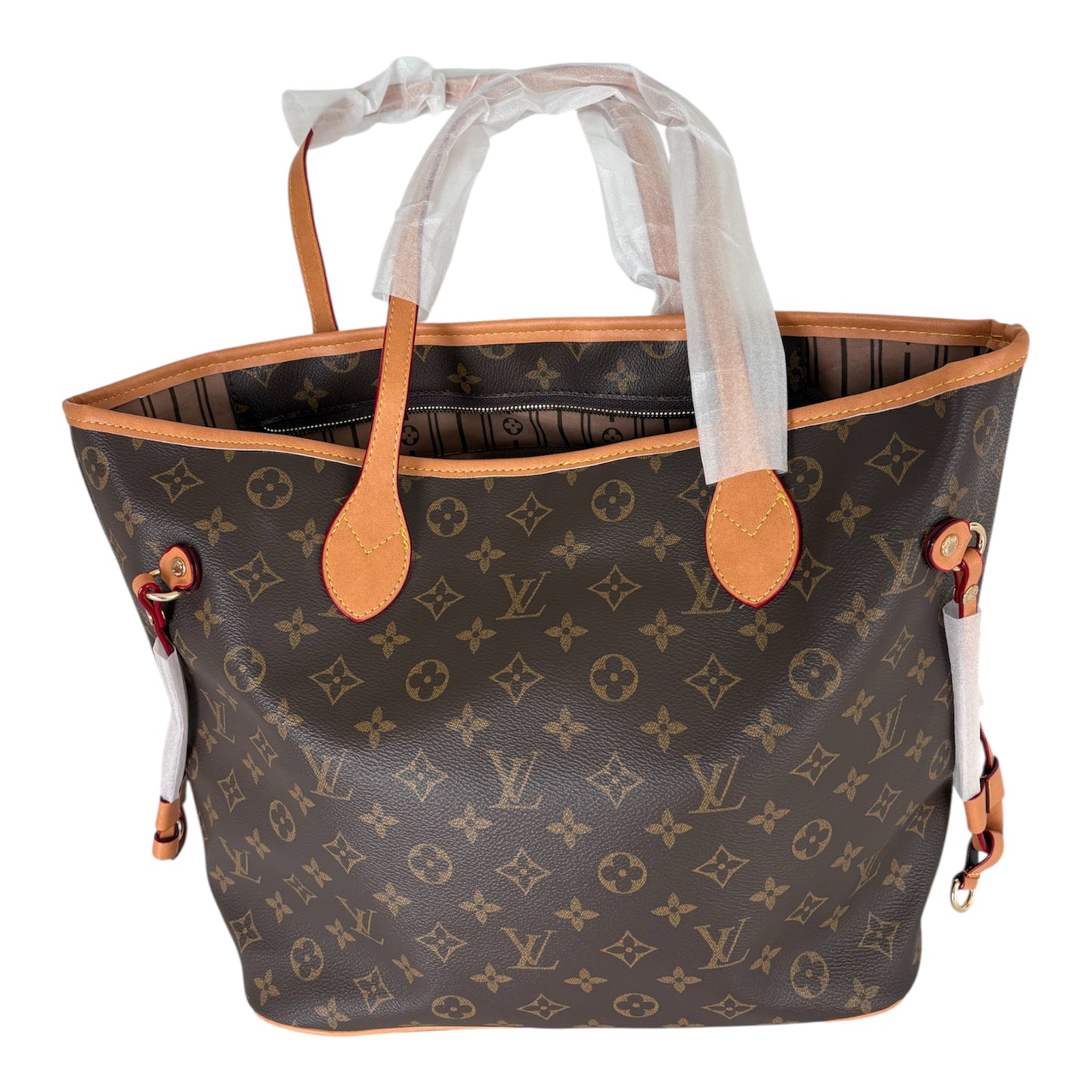 Flower Tote Bag Brown