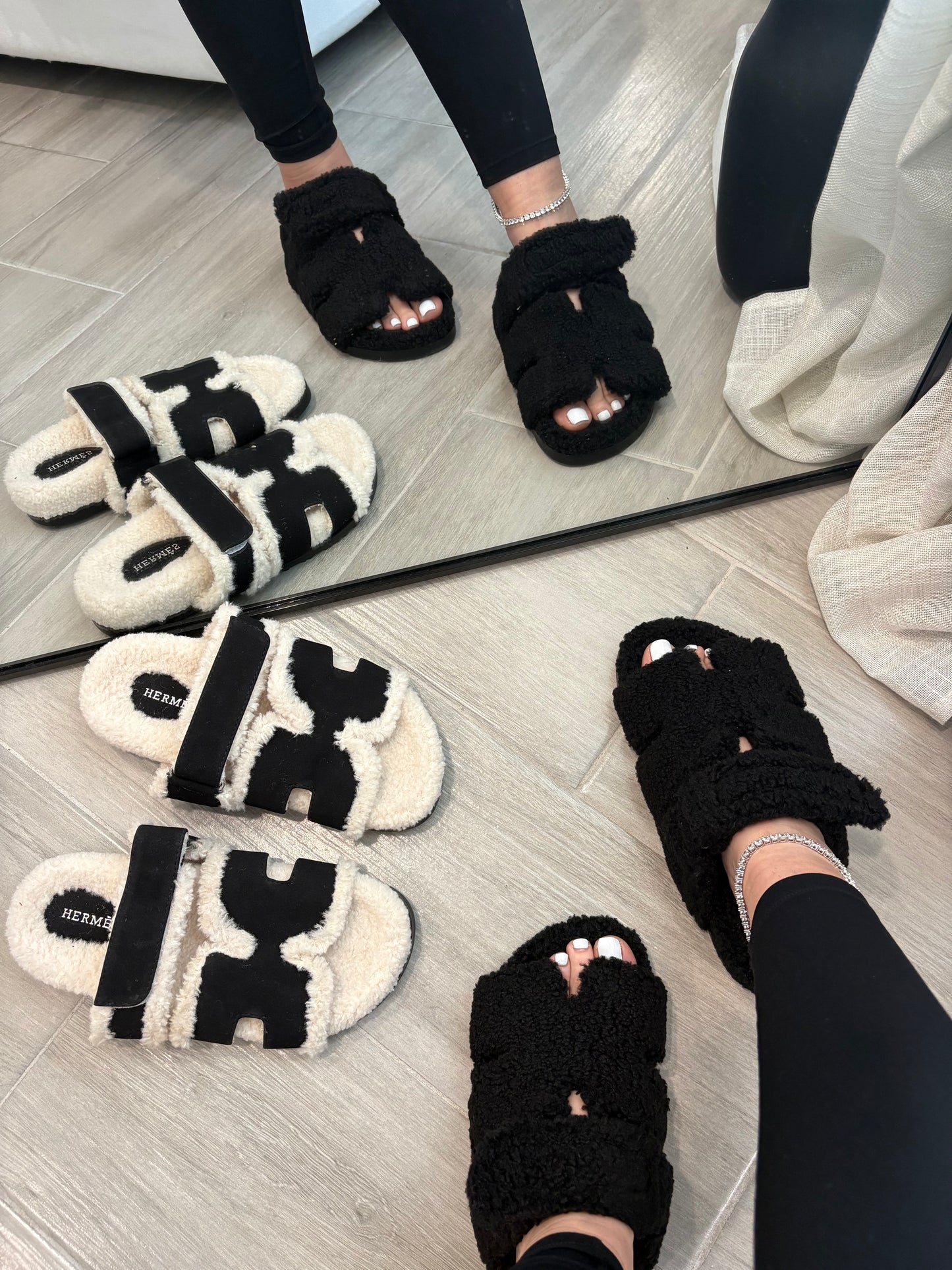 Fuzzy Hannah Sandals
