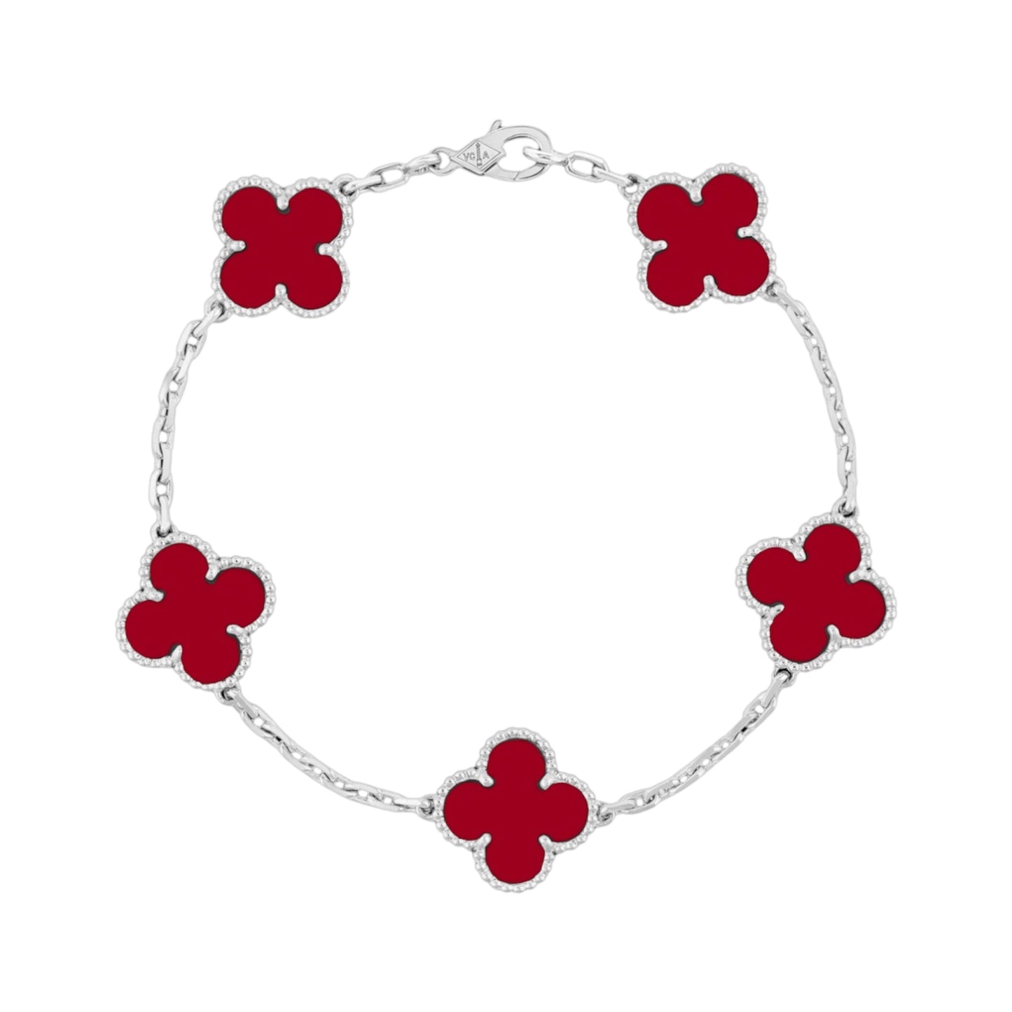 Victoria Silver Four Clover Bracelet