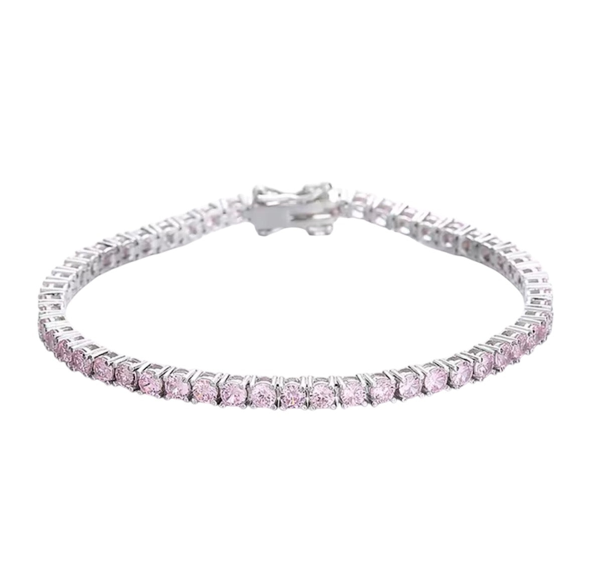 Pink ice tennis’s bracelet