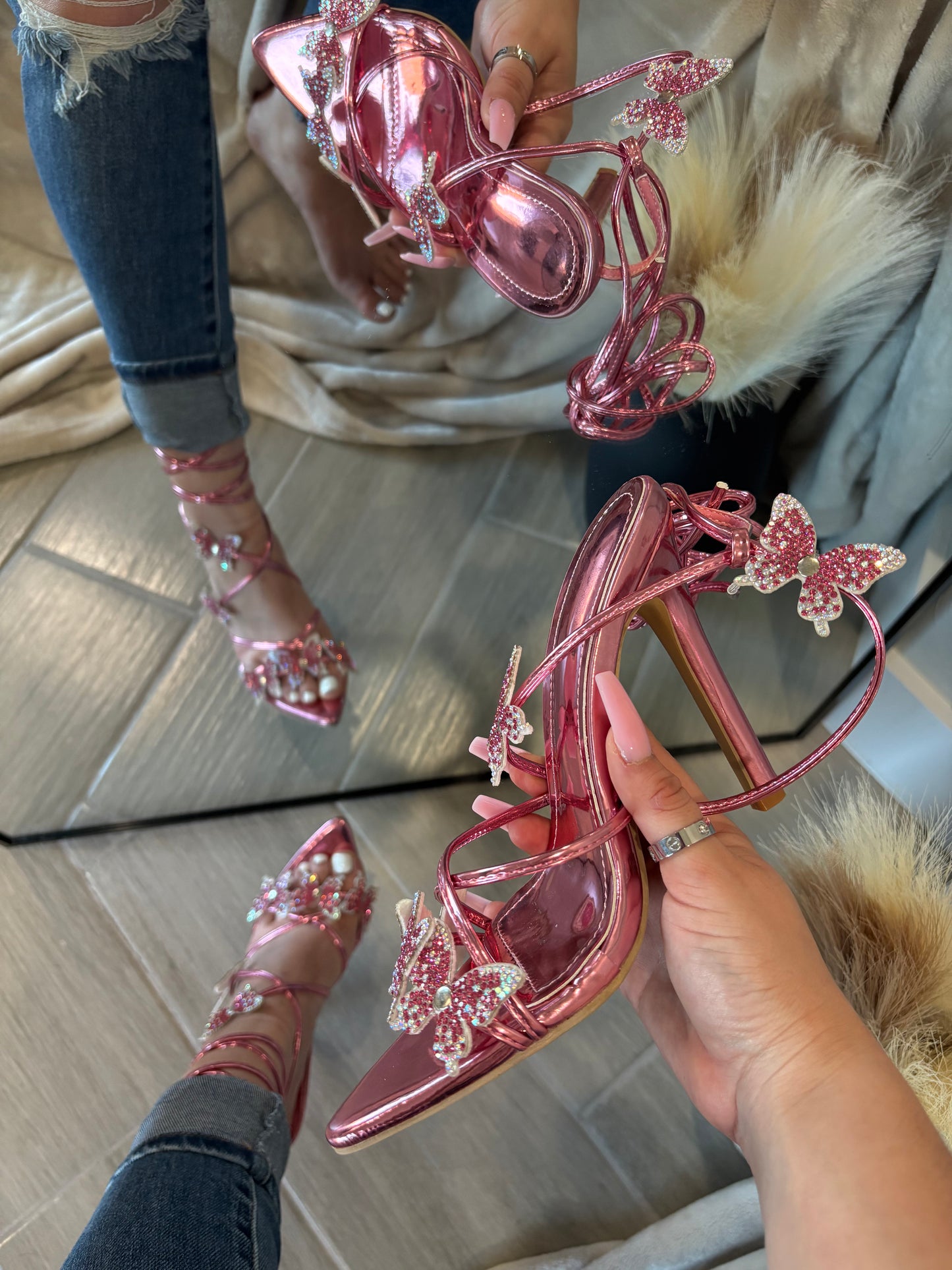 Brianna Butterfly Heels