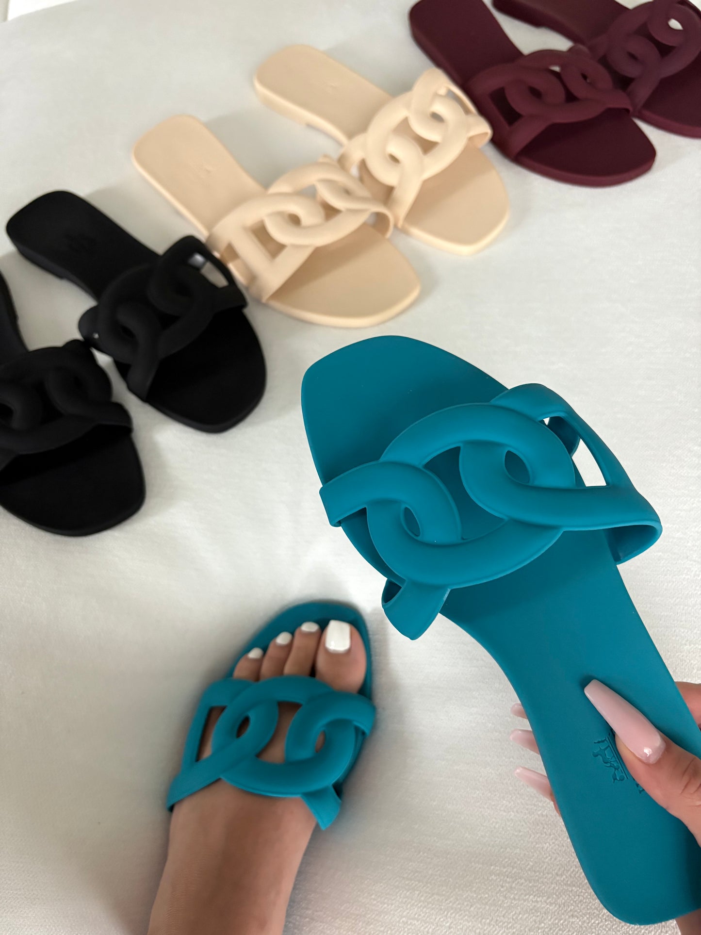 Chain Rubber Sandals