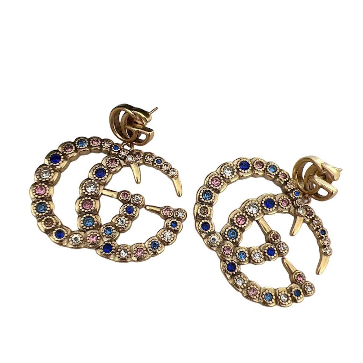 Big G Gem hoops - Lux Collections Boutique