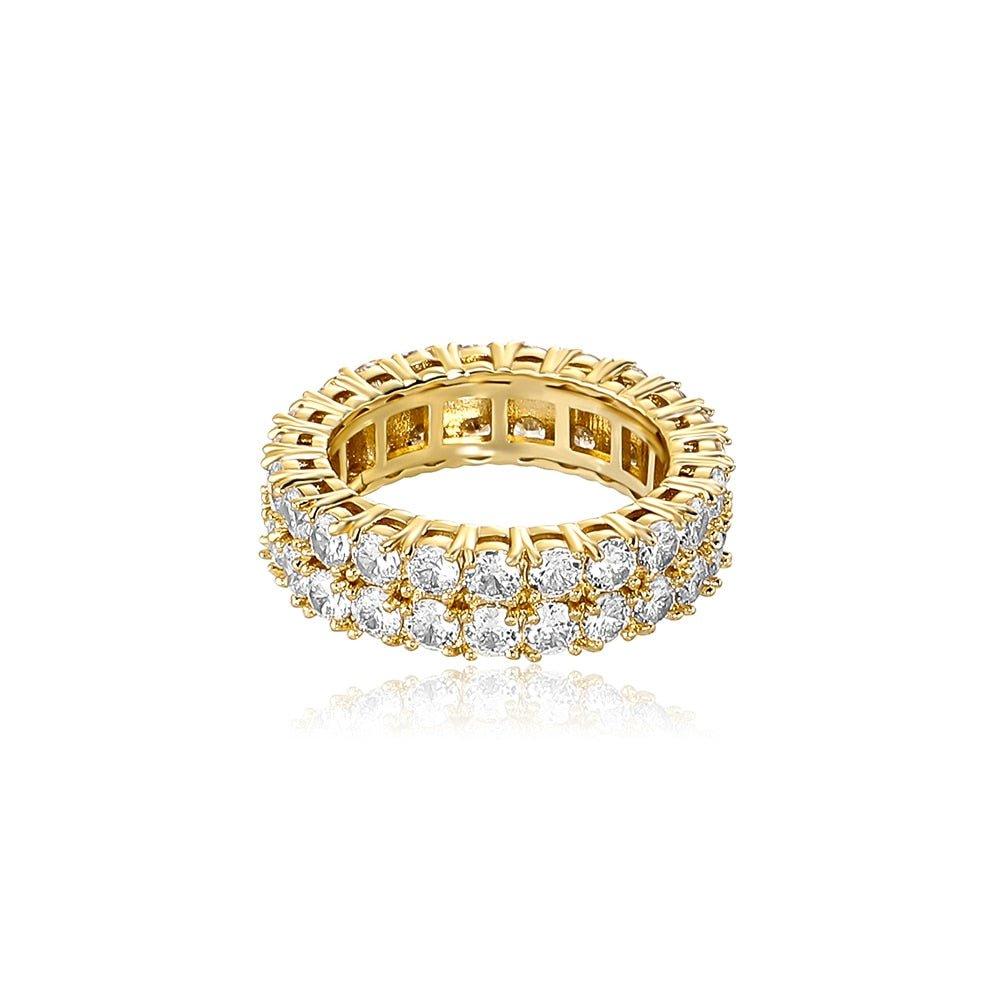 Eternity 2 paved Ring - Lux Collections Boutique