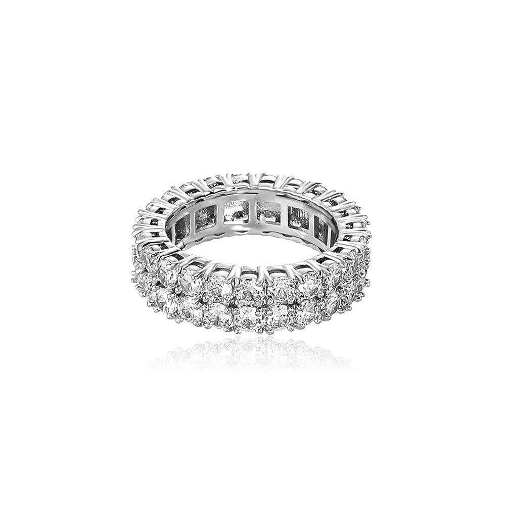Eternity 2 paved Ring - Lux Collections Boutique