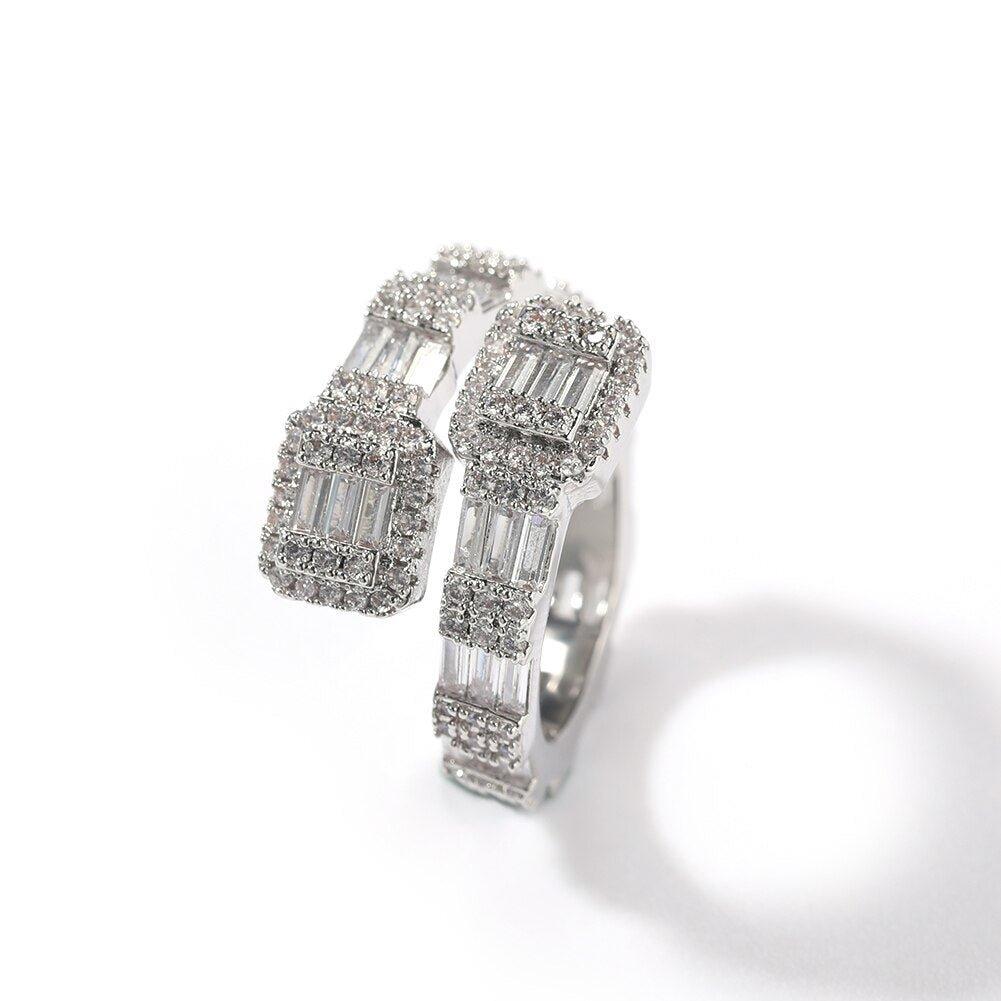 Heart/Square Baguette Rings - Lux Collections Boutique