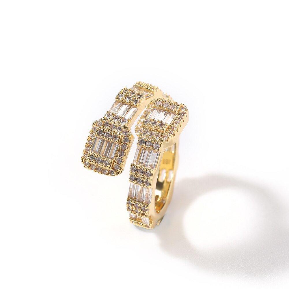 Heart/Square Baguette Rings - Lux Collections Boutique