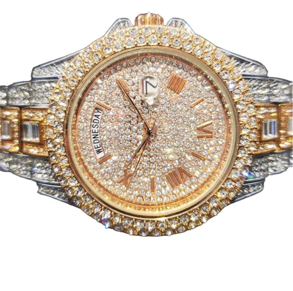 Iced Out Diamond Watch - Lux Collections Boutique