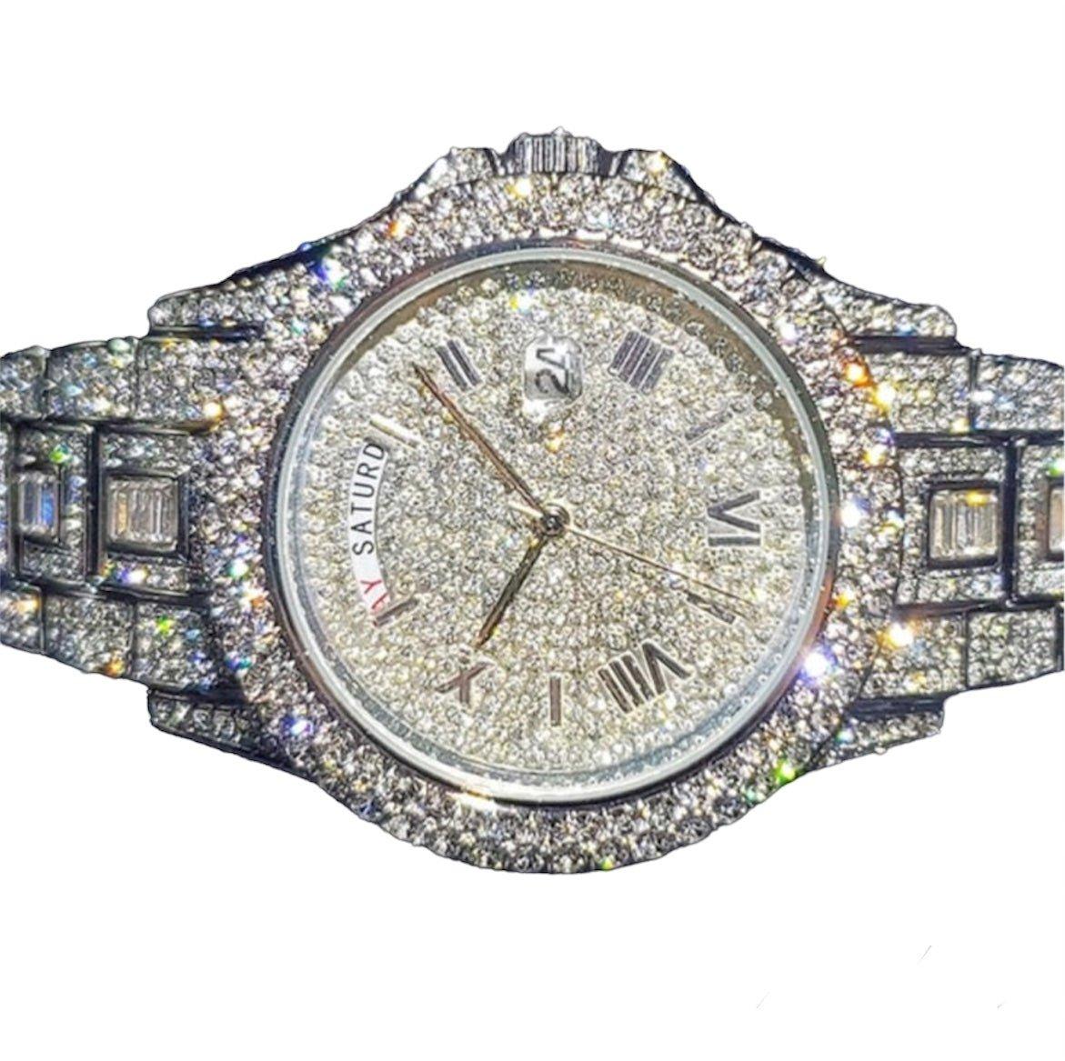 Iced Out Diamond Watch - Lux Collections Boutique