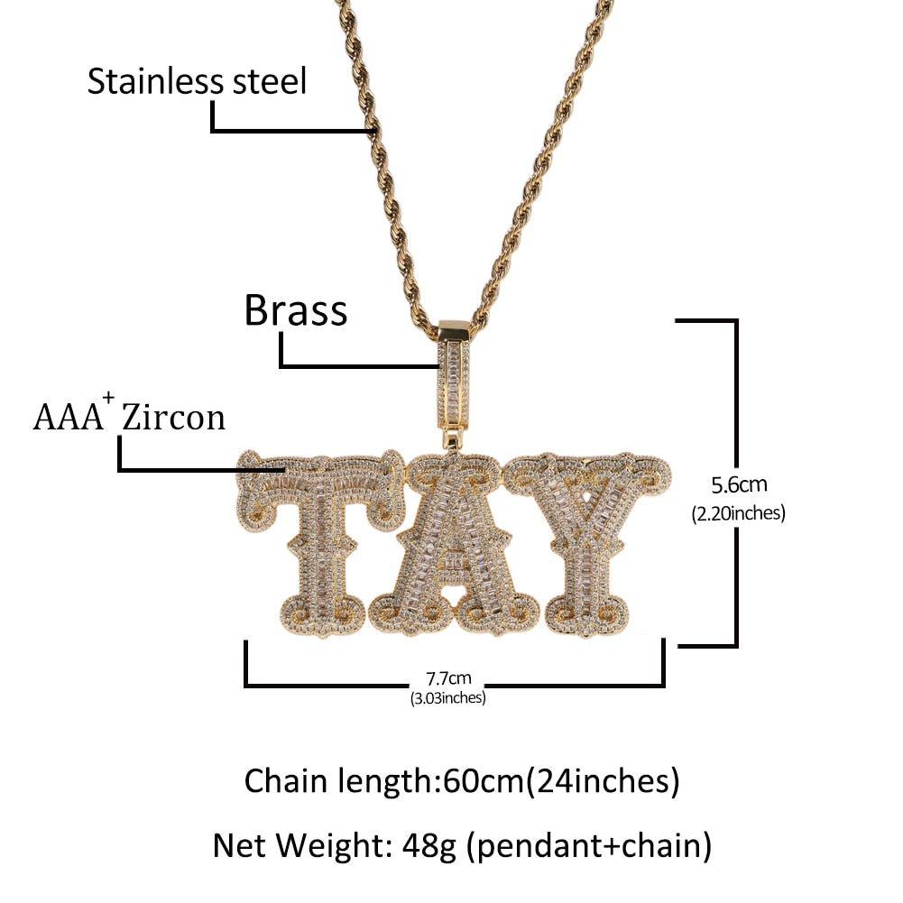 Initial letter chain - Lux Collections Boutique