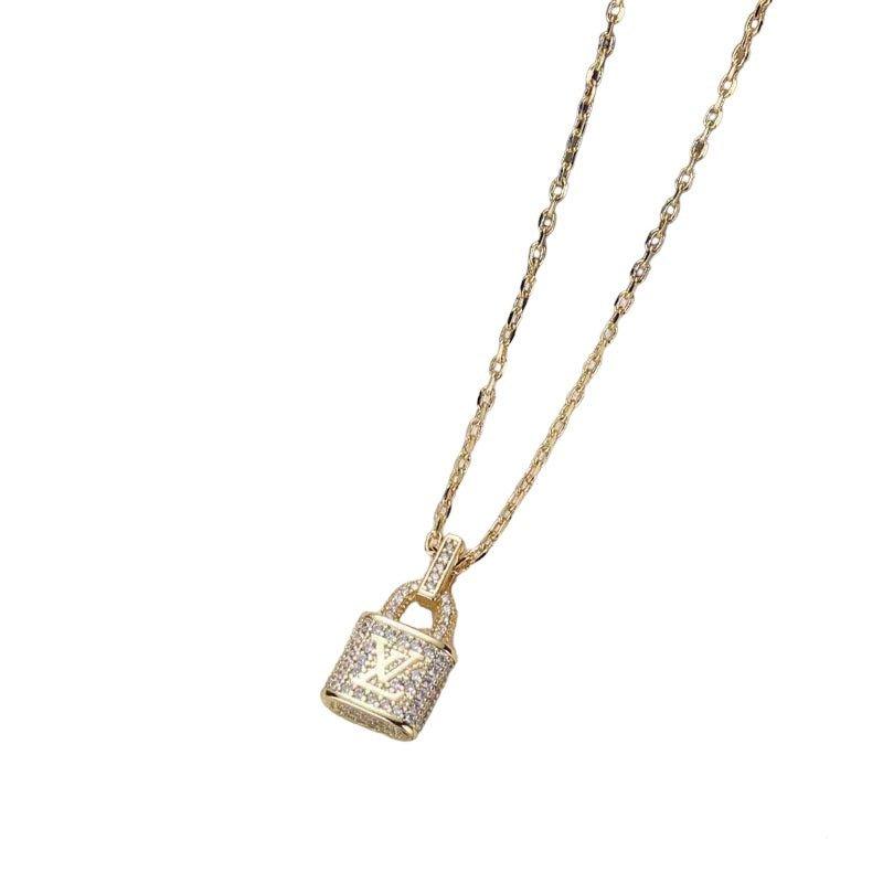 Lou Lock Necklace - Lux Collections Boutique