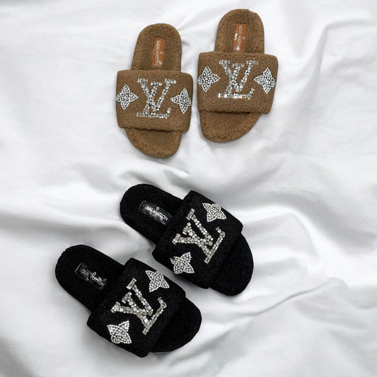 Lucinda Rhinestone Slippers