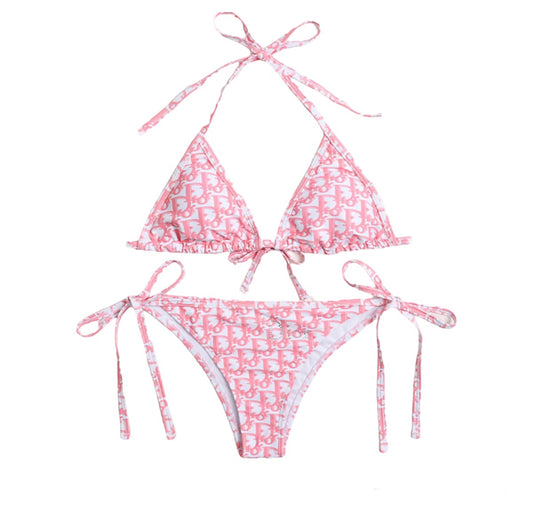 D Monogram Two Piece Swimsuit