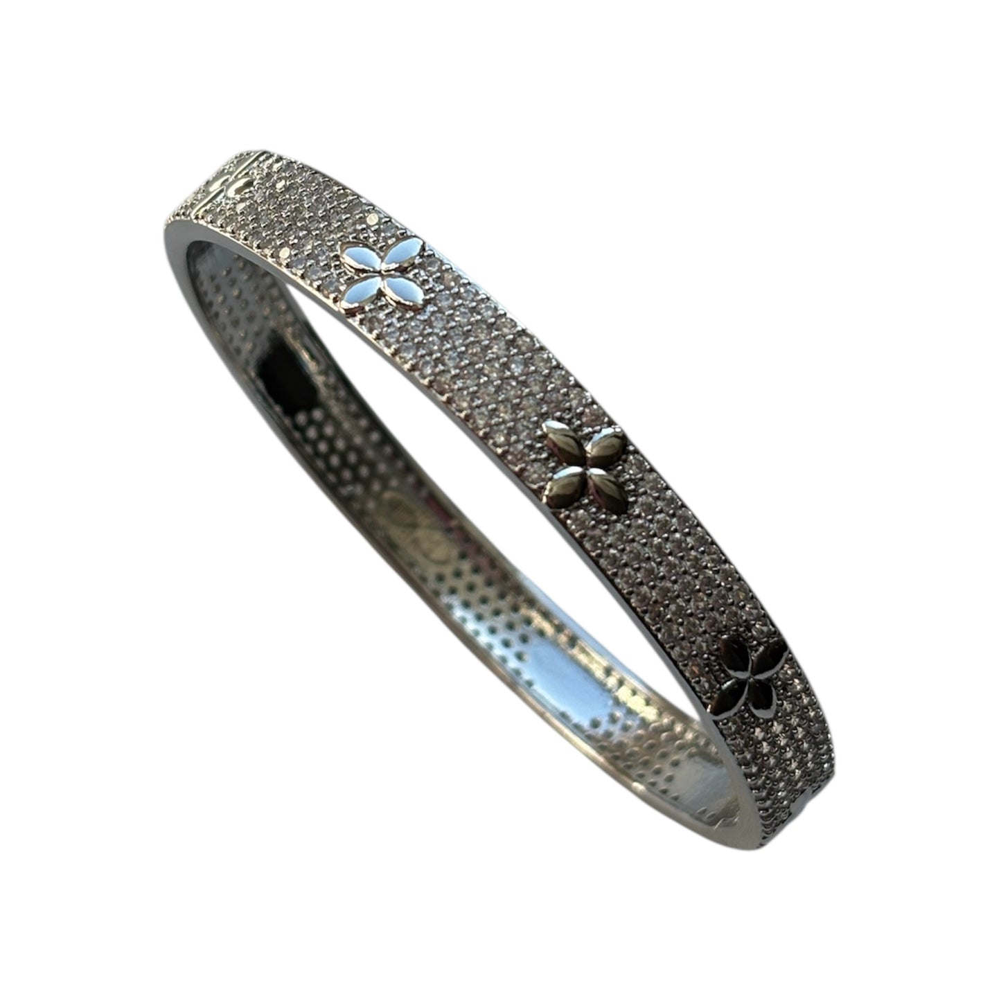 Fion Rhinestone Flower Bracelet