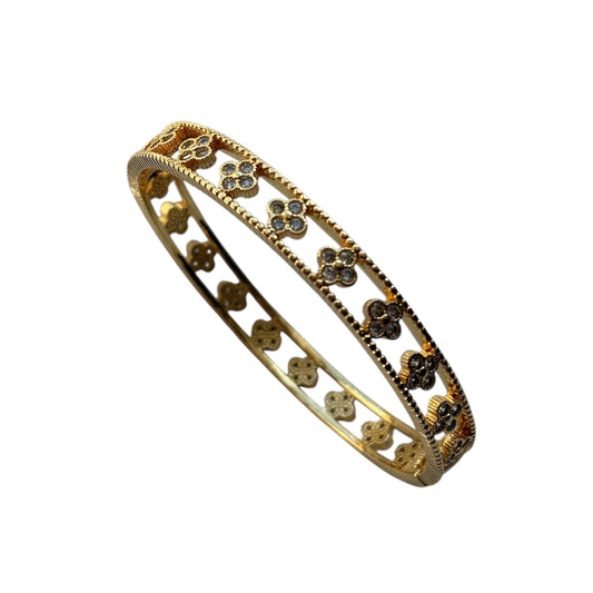 Cynthia Flower Rhinestone Bracelet