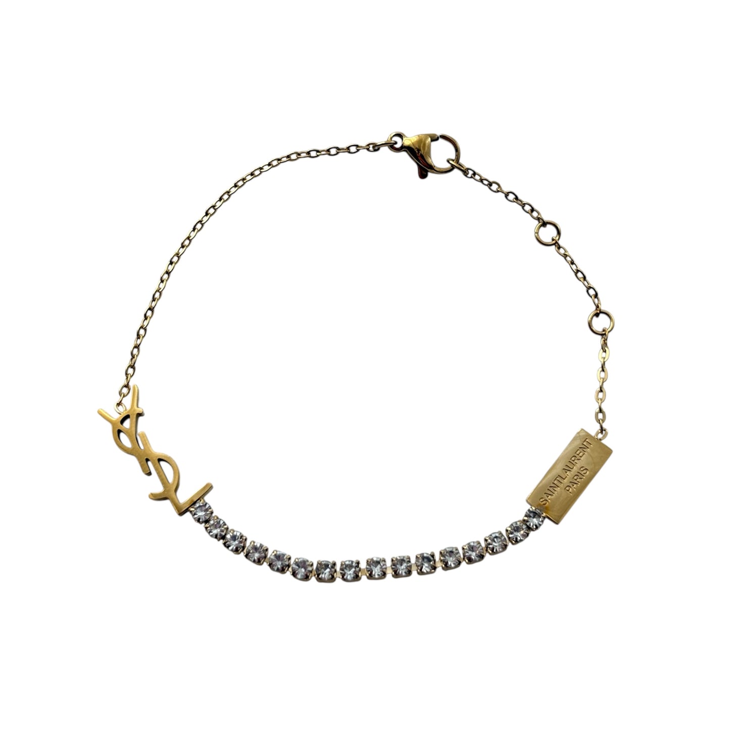 Yaslin Rhinestone Gold bracelet