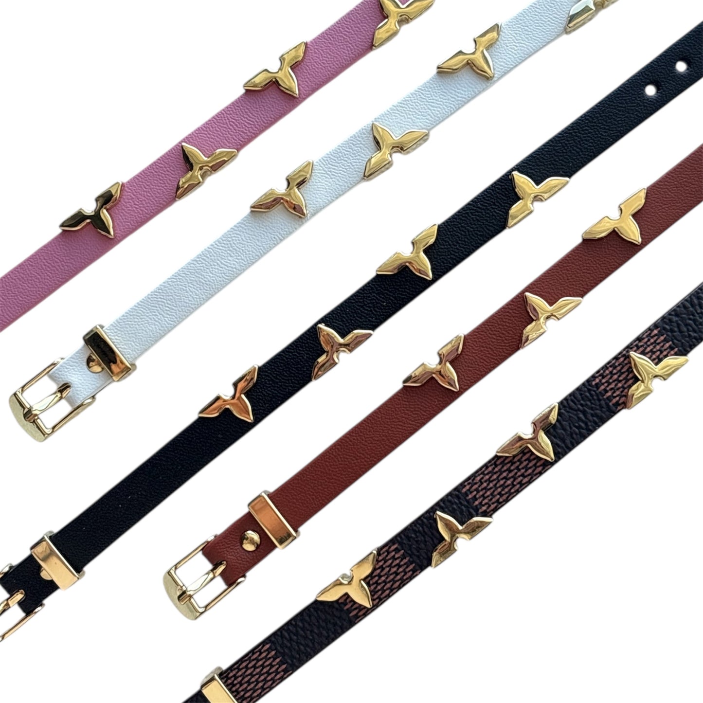 Flower Leather Bracelet