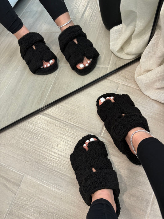 Fuzzy Hannah Sandals