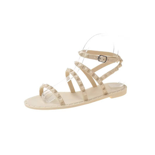 Stud Jelly Sandals
