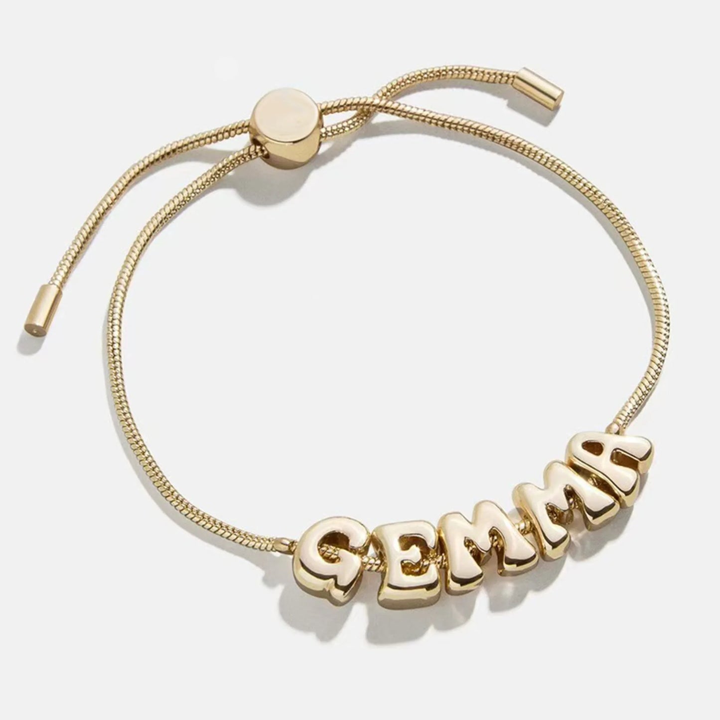 Personalized Bubble Custom Slider Bracelet