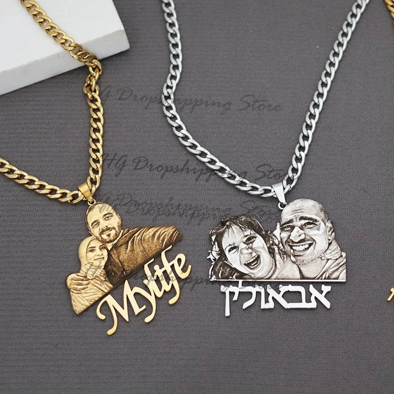 Custom Picture Nameplate Pendant