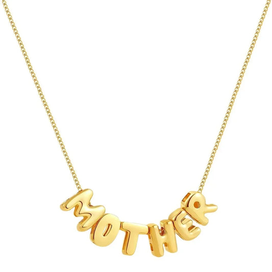 3D Bubble Letter Necklaces