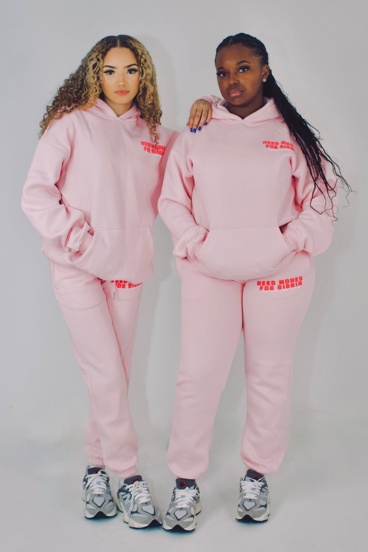 Need Money Sweater Baby Pink
