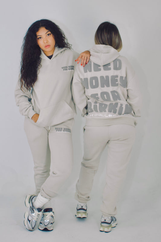 Need Money Sweater Bone White