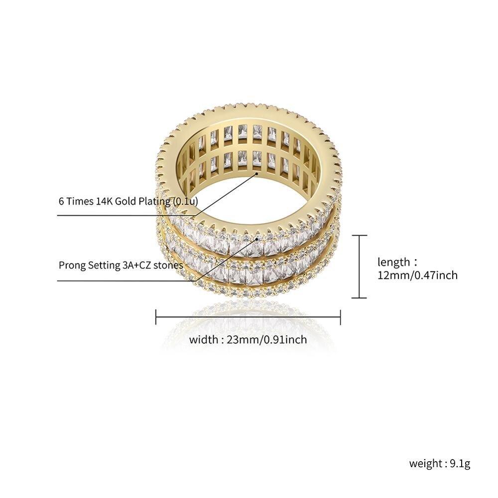 2 Row Eternity Band - Lux Collections Boutique