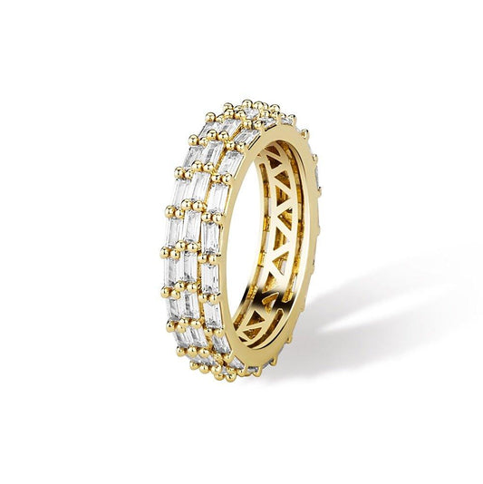 3 Layer Eternity Ring - Lux Collections Boutique