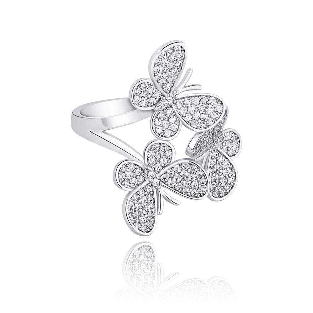 Butterfly Iced Out Ring - Lux Collections Boutique