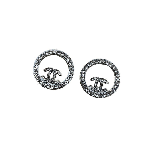 Cc Rhinestone Studs - Lux Collections Boutique