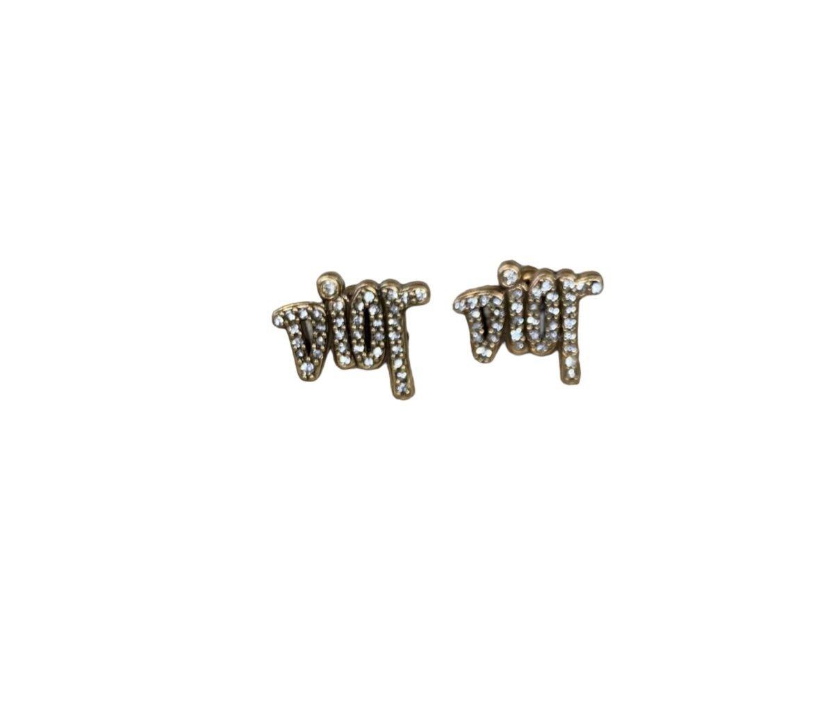 D Rhinestone Studs - Lux Collections Boutique