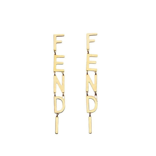 F Drop Earring - Lux Collections Boutique