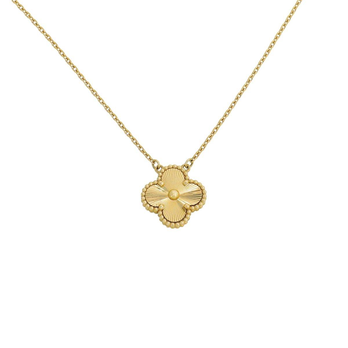 Four Leaf Clover Gold Necklace – Lux Collections Boutique