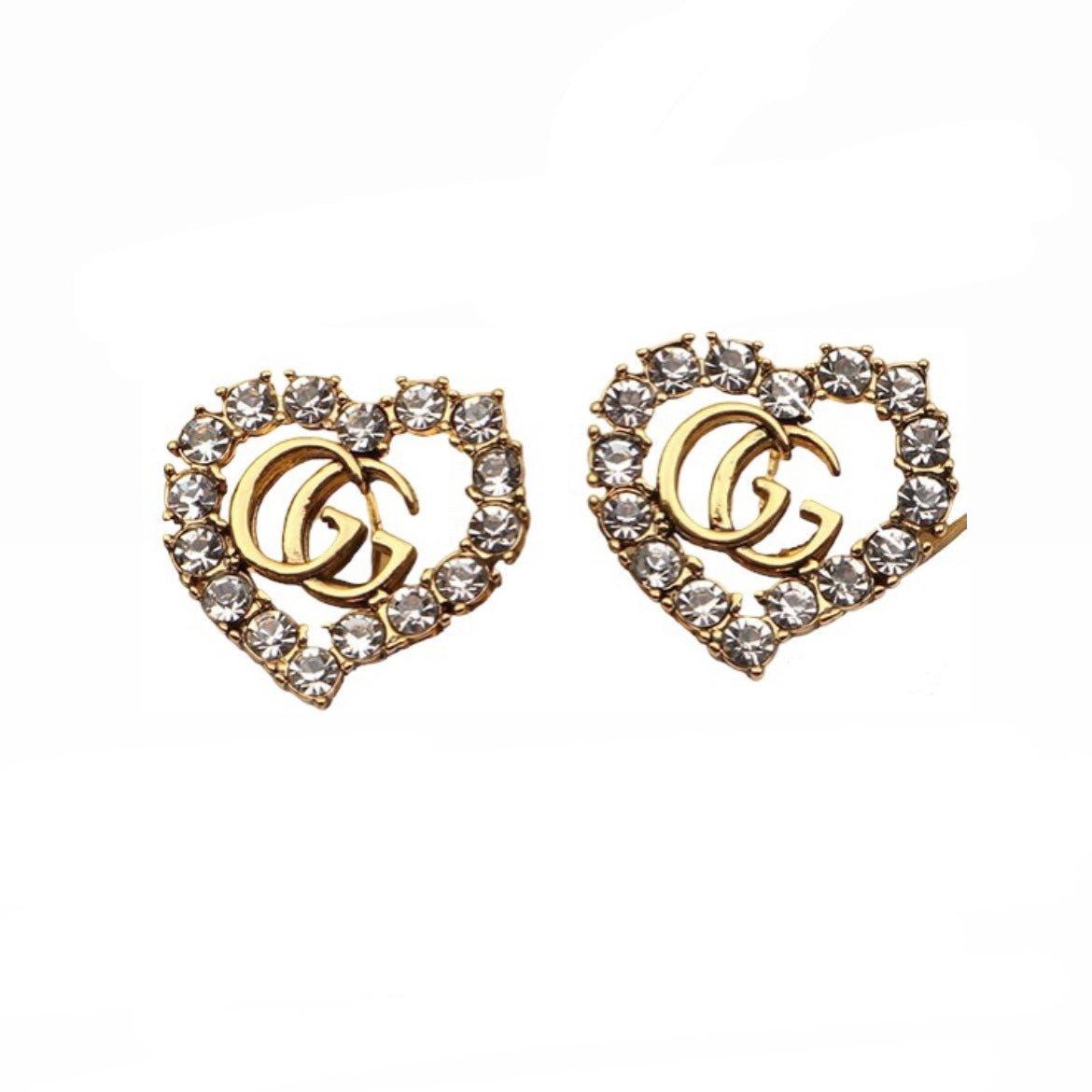 GG Heart Earring - Lux Collections Boutique