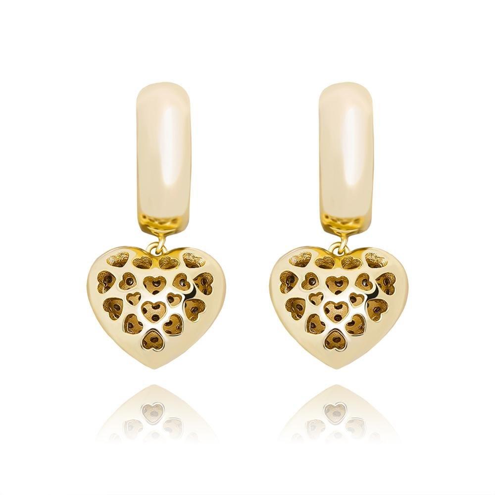 Heart Drop Earrings - Lux Collections Boutique
