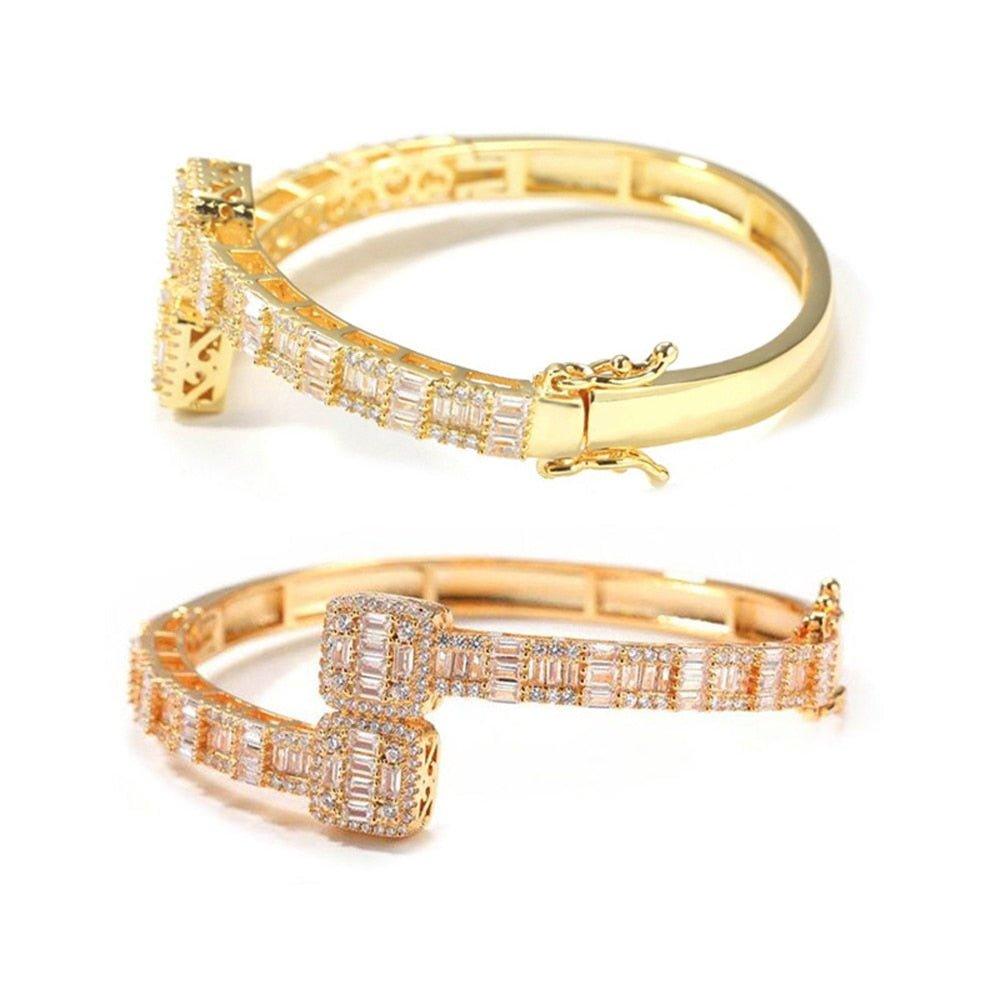 Iced Out Bling Square Bracelet - Lux Collections Boutique