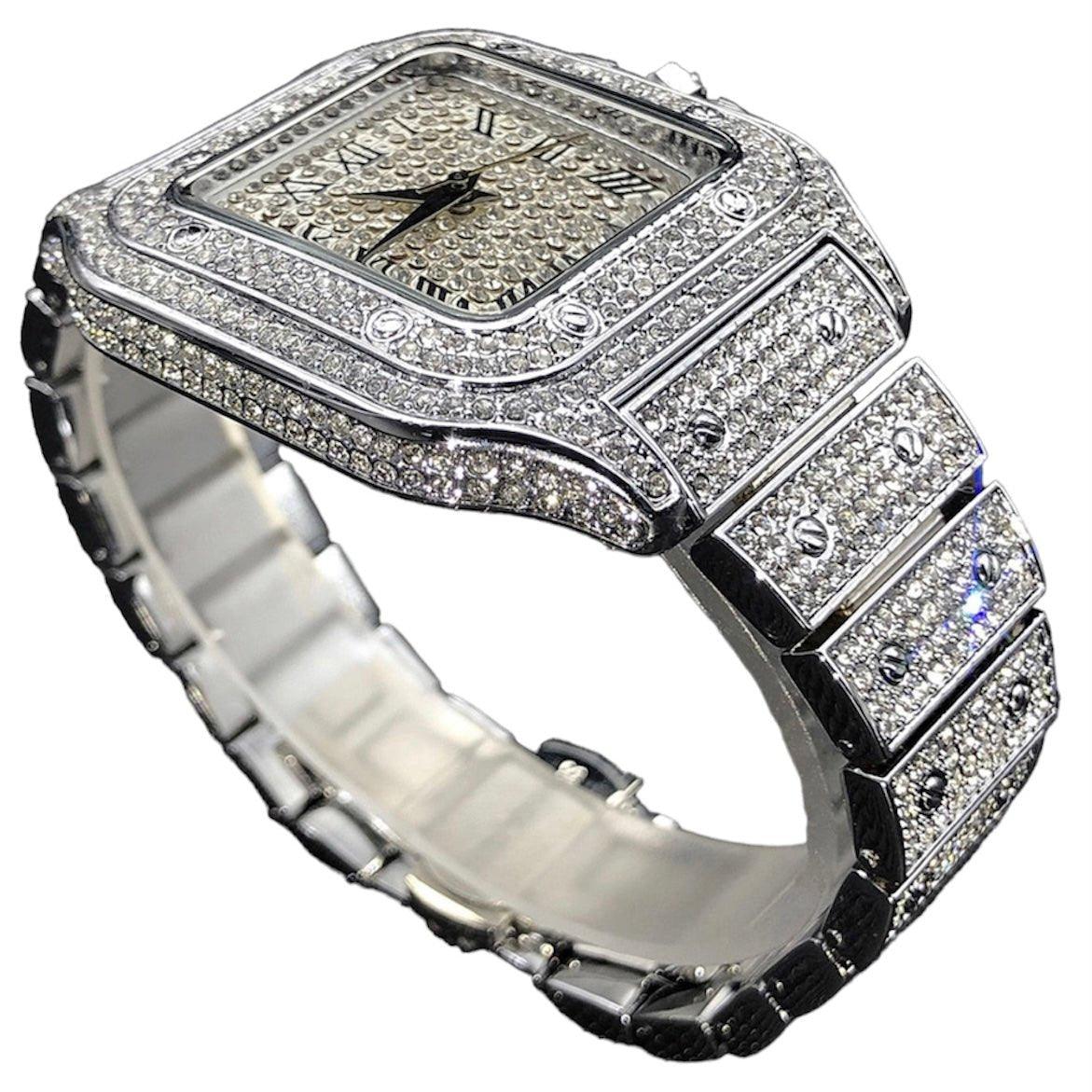 Iced Out Square Watch - Lux Collections Boutique