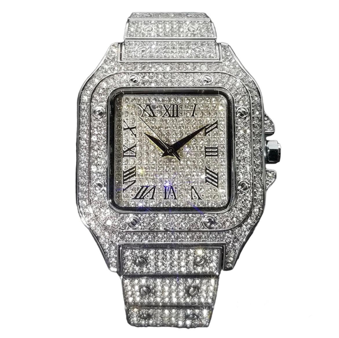 Iced Out Square Watch - Lux Collections Boutique