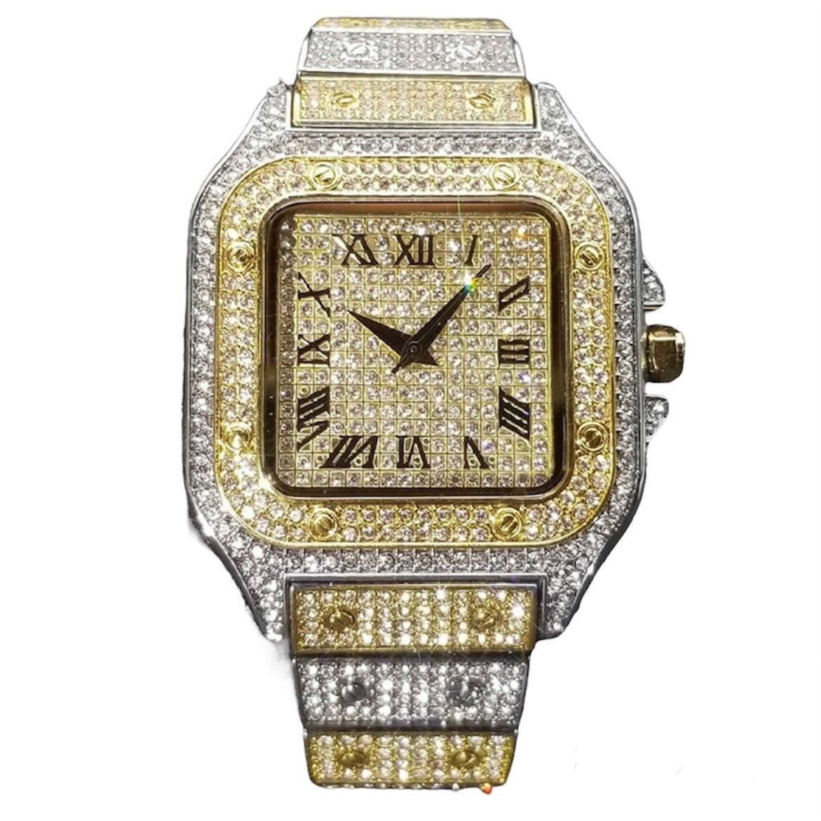 Iced Out Square Watch - Lux Collections Boutique