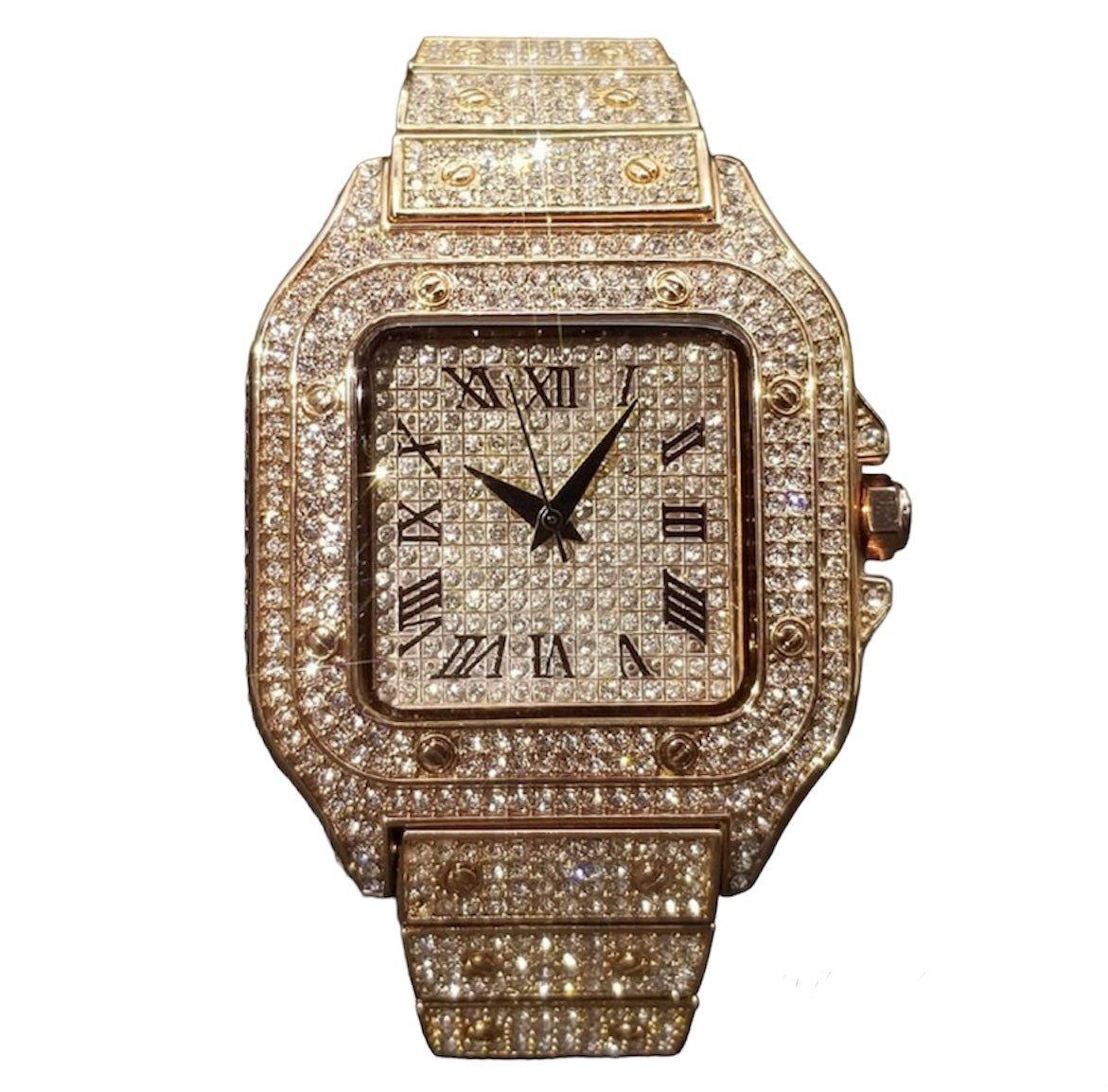 Iced Out Square Watch - Lux Collections Boutique