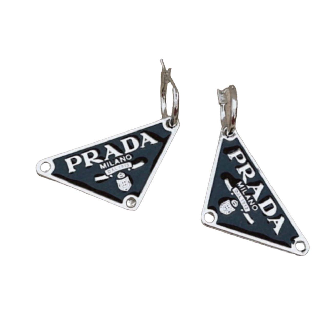 P Triangle Dangle Earring - Lux Collections Boutique